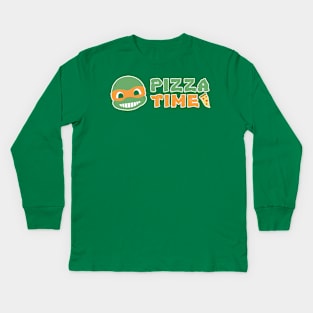 Pizza Time! Kids Long Sleeve T-Shirt